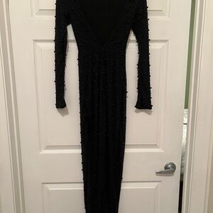 Oh Polly Black Long Sleeve Dress
